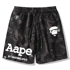 Ape Head Pattern Printed Short
