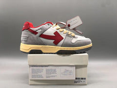 Out Of Office Low Tops Light Grey Red