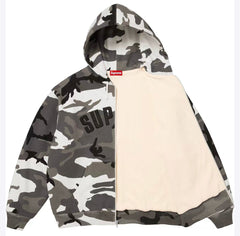 Lined Zip Up Hooded Sweatshirt