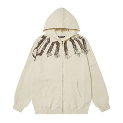 Big Neck Logo Zip Hoodie