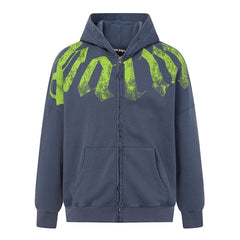 Big Neck Logo Zip Hoodie