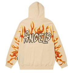 Graffiti-Print Logo Hoodie