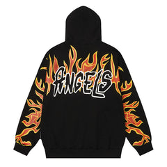Graffiti-Print Logo Hoodie