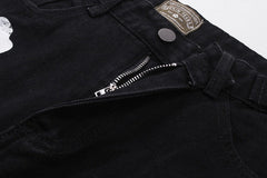 Cotton Wreath Jean Short Black
