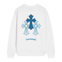 Letter Cross Pattern Sweatshirt #D21