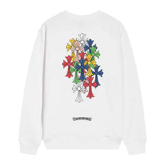 Letter Cross Pattern Sweatshirt #D29