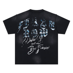 Blue Flame Skull Tee