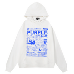 Logo Pattern Printed Hoodie