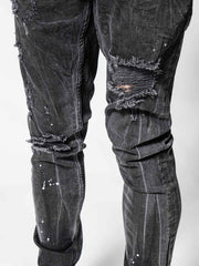 Messy Black Jeans