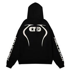 Sports Jet Black / Red Hoodie