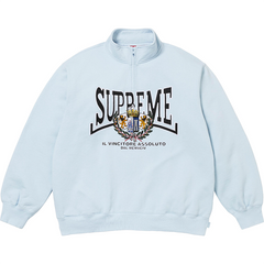 Crest Applique Half Zip Sweatshirts