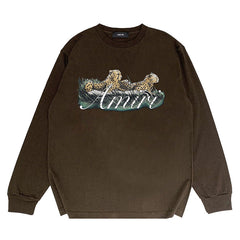 Leopard Print Long Sleeve T-Shirts