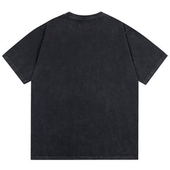 .Spray Paint Printed T-shirt