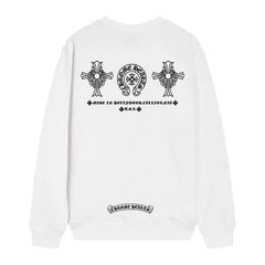Letter Cross Pattern Sweatshirt #D30