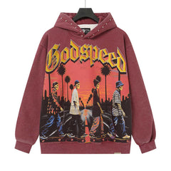 Letter Skull Pattern Hoodies #G6608