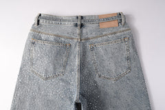 Diamond Denim Shorts #5096