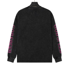 Rhinestone Letter Graphic Long Sleeve T-Shirt #G61108