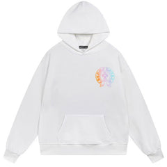 Letter Cross Pattern Hoodie #W06