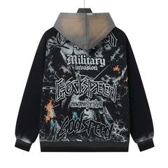 Letter Pattern Hoodies #G6908