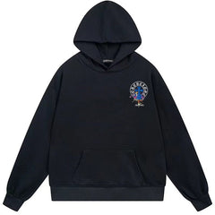 Letter Cross Pattern Hoodie #B51