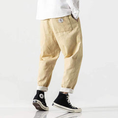 Dunta Denim Pants Khaki/Apricot
