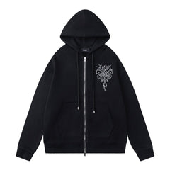 Pattern Letter Hoodie #7227