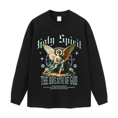 Streetwear-Style Print Long Sleeve Tee