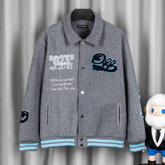 Letter Embroidered Jacket #DW2
