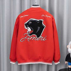 Letter Embroidery Bomber Jacket #DW4
