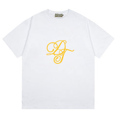 Metallic Gold Script Tee