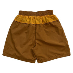 Colorblock Embroidered Letters Shorts