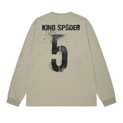 Pattern Print Longsleeve T-Shirt #CT8004