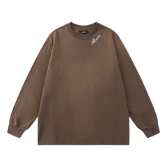 Embroidered Letter Sweatshirt #8129