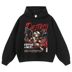 Streetwear-Style Print Hoodies