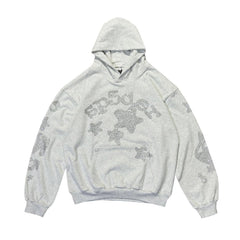 Rhinestone Letter Hoodie #S555