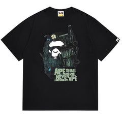 Halloween  Mansion Ape Head Tee
