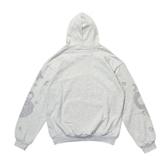 Rhinestone Letter Hoodie #S555