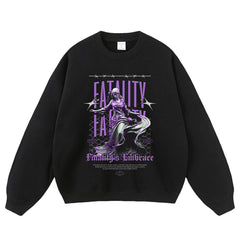 Streetwear-Style Print Crewneck Sweatshirts