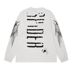 Pattern Print Longsleeve T-Shirt #CT8006