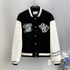 Letter Embroidered Jacket #S71
