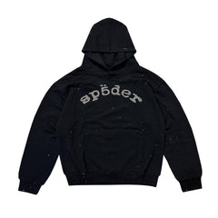 Rhinestone Letter Hoodie #S557