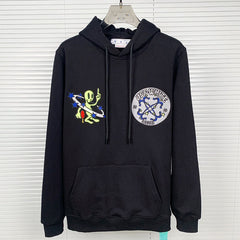 Alien pattern arrow Hoodies