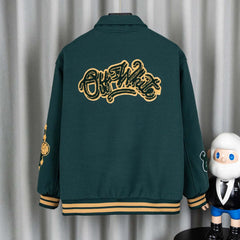 Letter Embroidered Jacket #DW2