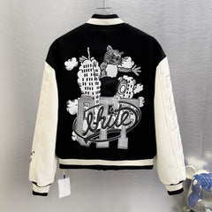 Letter Embroidered Jacket #S71