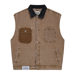denim vest loose all match coat