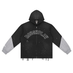 Embroidered Zipper Hoodie #R6097