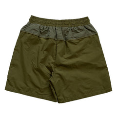 Colorblock Embroidered Letters Shorts