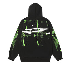 Letter Pattern Hoodie #S225