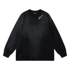 Embroidered Letter Sweatshirt #8129