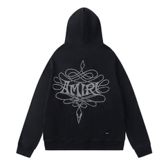 Pattern Letter Hoodie #7227